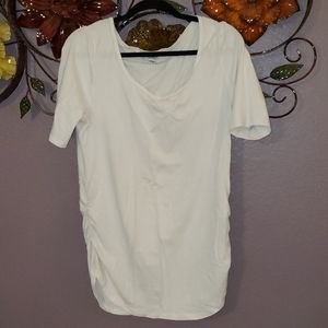 Maternity white short sleeve t shirt